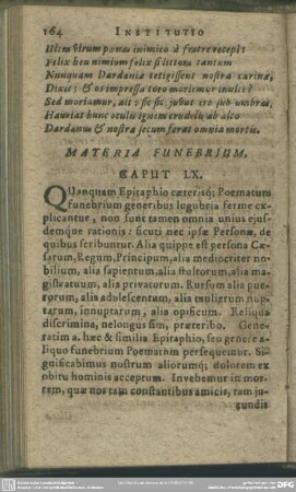 Caput LX. Materia Funebrium