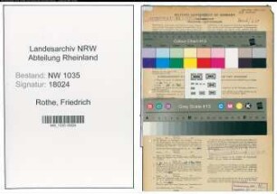 Entnazifizierung Friedrich Rothe , geb. 28.05.1910 (Labortechniker)