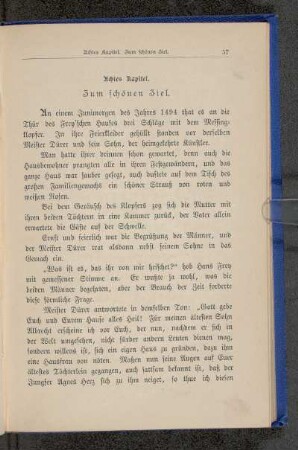 Achtes Kapitel. Zum schönen Ziel.