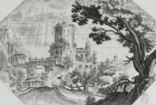 Landschaft mit einer Burg