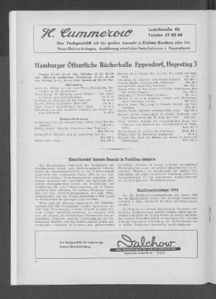 Hamburger Öffentliche Bücherhalle Eppendorf, Hegestieg 3