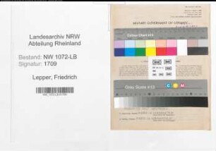 Entnazifizierung Friedrich Lepper , geb. 07.01.1889 (Beamter)