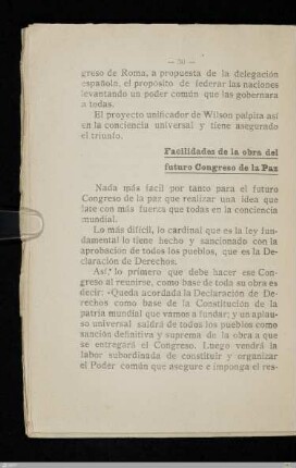 Facilidades de la obra del futuro Congreso de la Paz