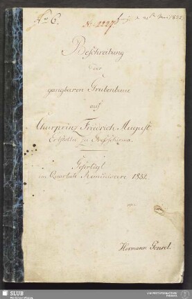 Beschreibung der gangbaren Grubenbaue auf Churprinz Friedrich August, Erbstolln zu Großschirma - 18.6879 4.