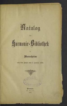 [Hauptbd.]: Nach dem Stand vom 1. Januar 1896