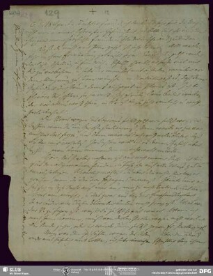 Eigenh. Brief von August Wilhelm von Schlegel an Ludwig Tieck, Berlin, 28.04.1801