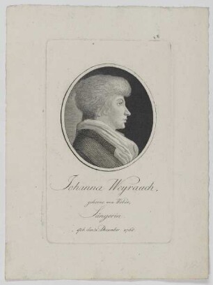 Bildnis der Johanna Weyrauch