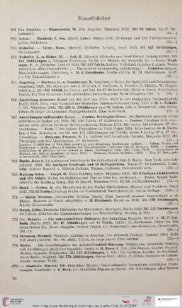 Kunstbücher (Nr. 761 - 921)