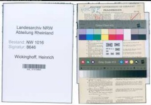 Entnazifizierung Heinrich Wickinghoff , geb. 31.03.1912 (Bautechniker)