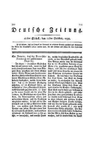 Ein Beweis, daß die Deutsche Zeitung ein gefährliches Blatt sey