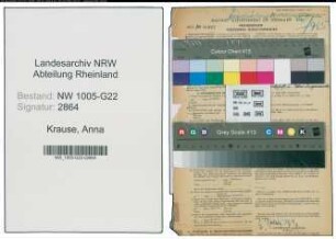 Entnazifizierung Anna Krause , geb. 06.08.1907 (Kauffrau)