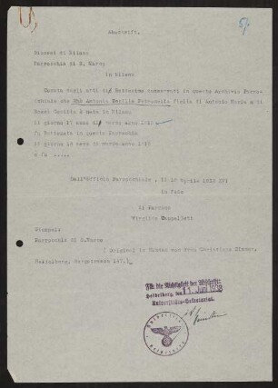 Material zu Petronilla von Hofmannsthal
