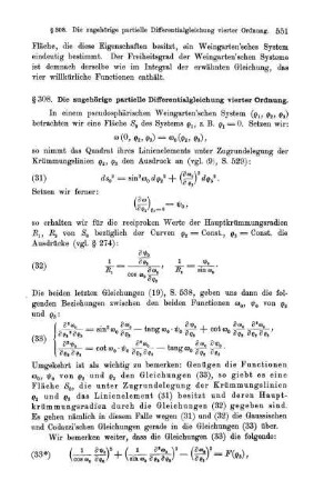 § 308. Die zugehörige partielle Differentialgleichung vierter Ordnung.