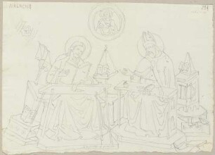 Nach einem Deckengemälde in San Francesco zu Montefalco