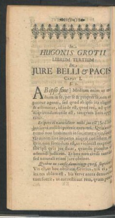 In Hugonis Grotii Librum Tertium De Iure Belli & Pacis.