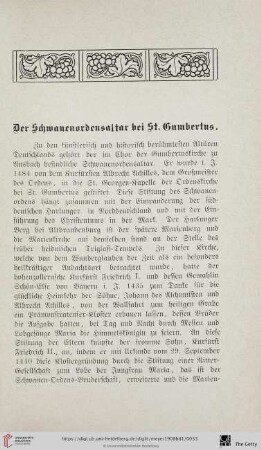 Der Schwanenordensaltar bei St. Gumbertus