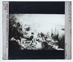 Brueghel (Pieter d. Ä.), Landschaft mit dem Sturz des Ikarus (Brüssel KMSK 4030)