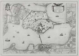La ville et environs de Mantoue (Planansicht von Mantua)