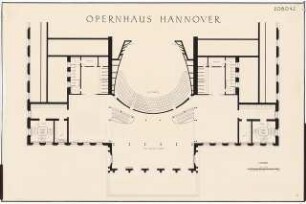 Opernhaus, Hannover: 1. Rang, Foyer: Grundriss 1:100