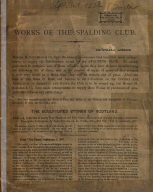 Works of the Spalding Club