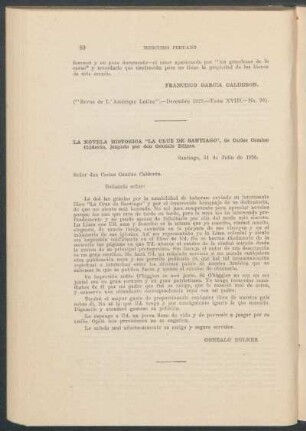 La novela histórica "La Cruz de Santiago", de Carlos Camino Calderón