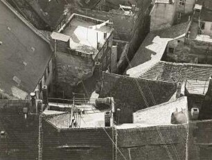 Bautzen. Dachgärten der inneren Stadt. Blick vom Dom St. Petri