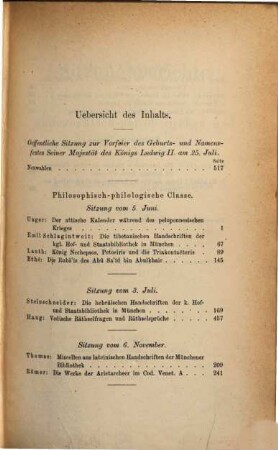 Sitzungsberichte der Bayerischen Akademie der Wissenschaften, Philosophisch-Philologische und Historische Klasse, 1875,[2]