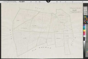Altenrüthen (Rüthen) Katasterkarte Flur III 1833 1 : 2500 71 x 102 kol. Zeichnung, Kopie kopiert: Dickmann KSA Nr. 710