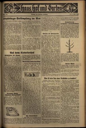 Dritte Ausgabe vom Sonntag, den 17. Mai 1936.