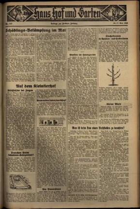 Dritte Ausgabe vom Sonntag, den 17. Mai 1936.