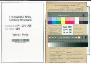 Entnazifizierung Trude Volmer , geb. 08.07.1902 (Stenotypistin)