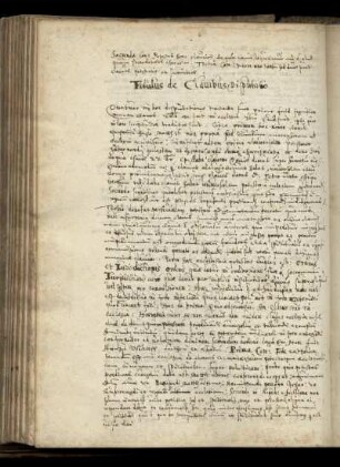 De clavibus disputatio