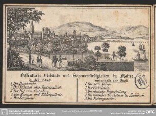 Oeffentliche Gebäude und Sehenswürdigkeiten in Mainz