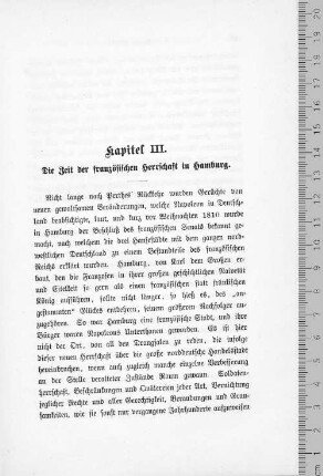Kapitel III. Die Zeit der französischen Herrschaft in Hamburg.