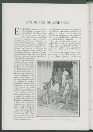 Los moros de Mindanao.