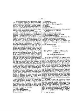 Zur Reform der höheren Unterrichtsanstalten : (Fortsetzung)