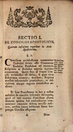 Exercitatio Academica De Conciliis Apostolorum
