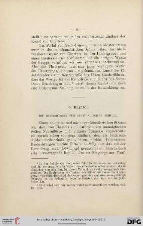 5. Kapitel: Die Beziehungen zur burgundischen Schule