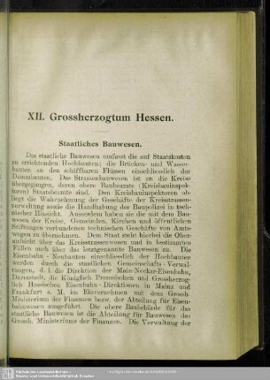 XII. Grossherzogtum Hessen