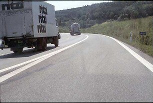 Anlagerung Tangente an Nebenfahrbahn (Karlsruhe Richtung Leonberg-Ost)
