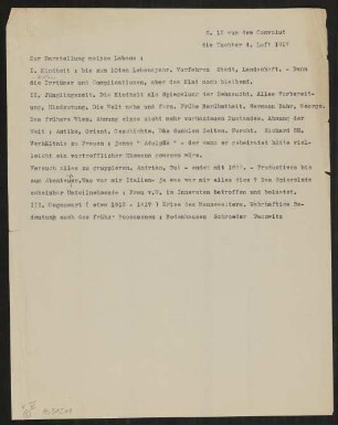 Aufzeichnung Nr. 1523