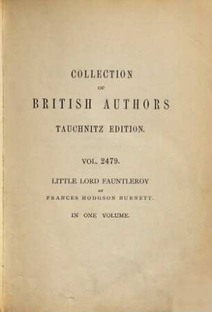 Little Lord Fauntleroy