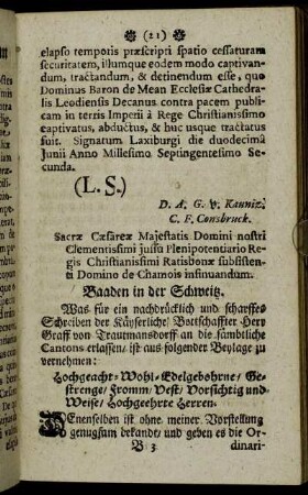 Baaden in der Schweitz.