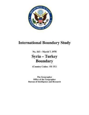The Syria - Turkey boundary