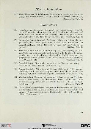 Diverse Antiquitäten (Nr. 351)