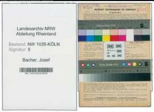 Entnazifizierung Josef Bacher , geb. 02.02.1901 (Arbeiter)