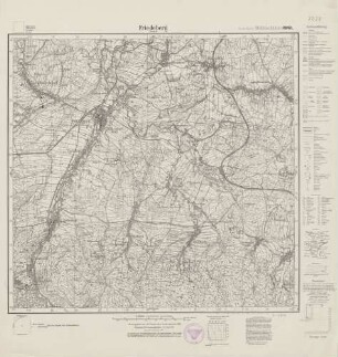 5058 (alte Nr.: 2945) Friedeberg (Isergeb.), Meßtischblatt (4 cm - Karte)