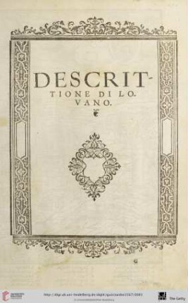Descrittione di Lovano