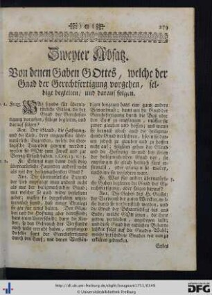 Zweyter Absatz.