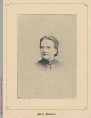 Porträt von Helene Adelmann
